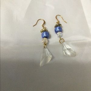 Vintage Acrylic & Metal Bead French Wire Dangles